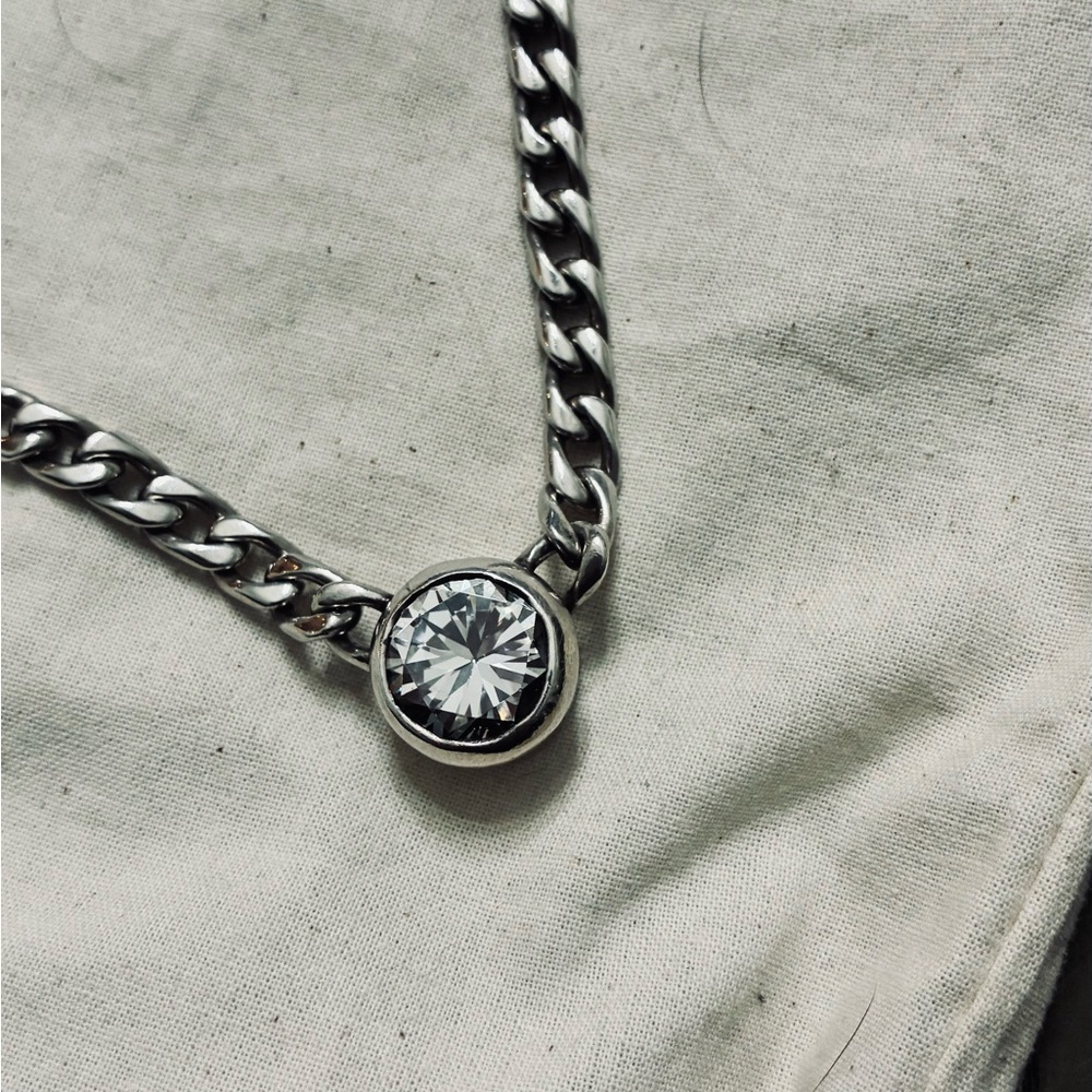 Sterling Silver Chain choker - Picture 5 of 9